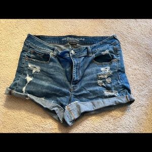 Size 14 high rise super stretch American Eagle shorts